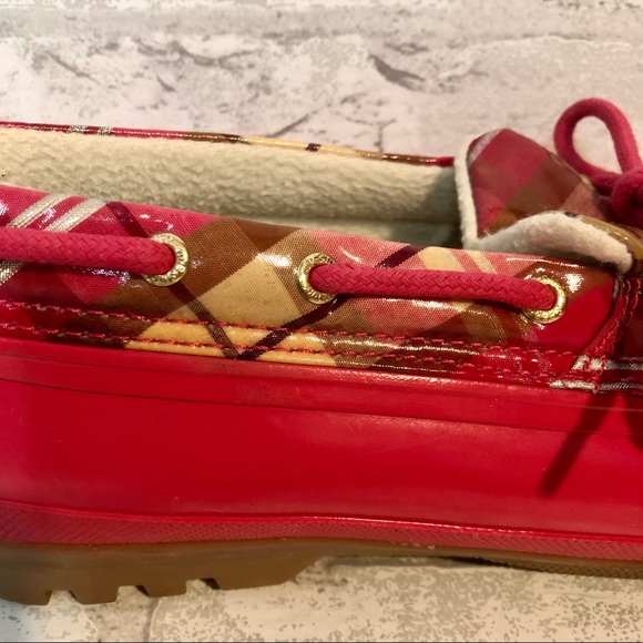 Sperry Hot Pink Waterproof Rubber Boot - Picture 5 of 9